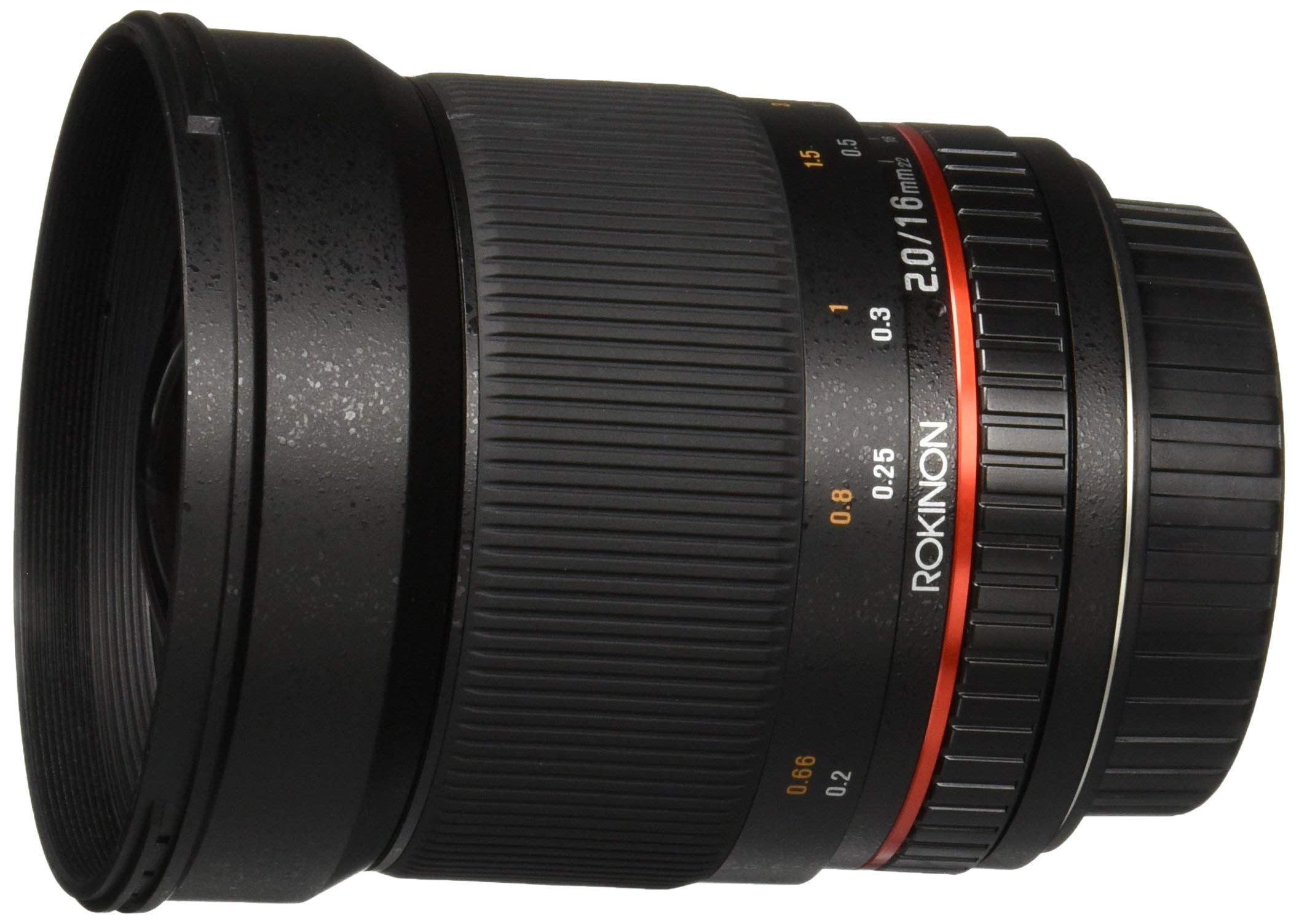 Amazon.com : Rokinon 16M-C 16mm f/2.0 Aspherical Wide Angle Lens